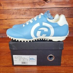 Duca Del Cosma Golf Shoes Women 8.5 Blue Queenscup Leather Spikeless New
